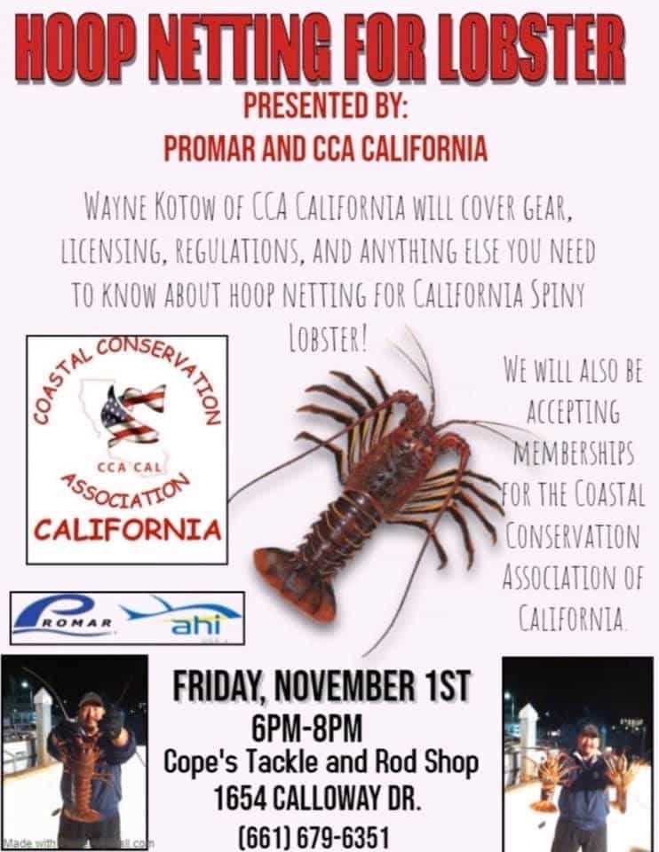CCA CAL Stops In Bakersfield For Lobster Hooping Seminar